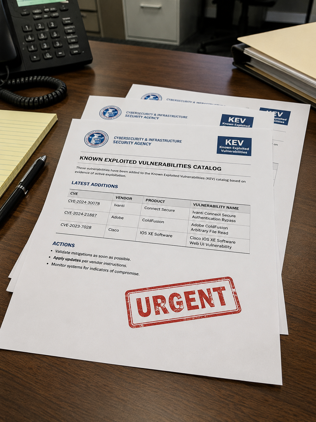 Nové zranitelnosti v katalogu CISA KEV – vydání 24a